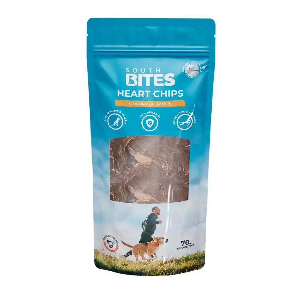 Snack Perro South Bites Heart Bites 70gr