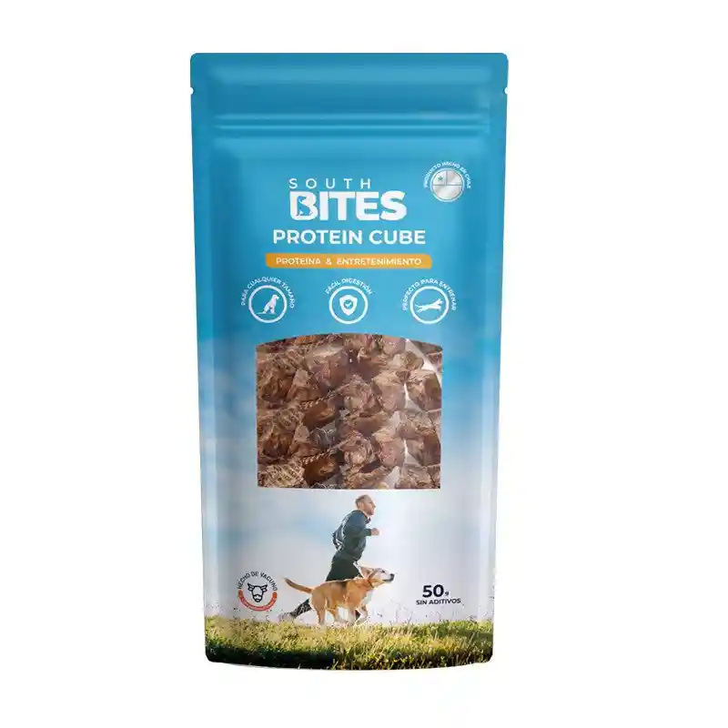 Snack Perro South Bites Protein Cubes 50gr