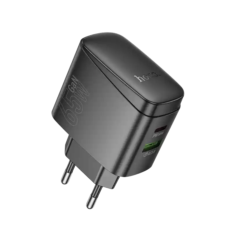 Cargador Dual Tipo C Pd 65w + Usb Qc3.0 Sin Cable - Hoco Cs63a