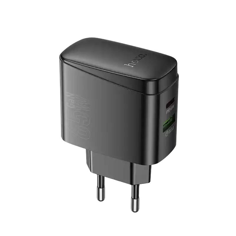 Cargador Dual Tipo C Pd 65w + Usb Qc3.0 Sin Cable - Hoco Cs63a