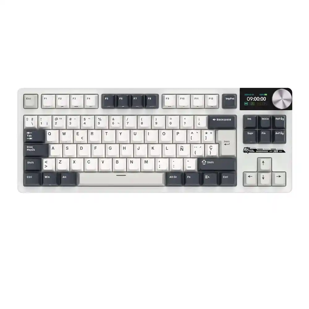 Teclado Mecánico Inalámbrico Rk S85 White Night 80% Tkl Español – Royal Kludge
