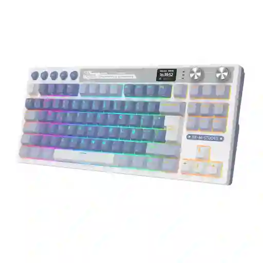 Teclado Mecánico Inalámbrico Rk M87 Ocean Blue 80% Tkl Español – Royal Kludge