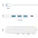 Expansor De Concentrador De 4 Puertos Usb 3.0 A Tipo C + Usb 3.0/2.0 Para Computadora Portátil