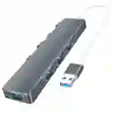 Expansor De Concentrador De 4 Puertos Usb 3.0 A Tipo C + Usb 3.0/2.0 Para Computadora Portátil