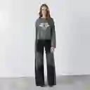 Pantalón Cortes Tachas Negro R 38 Mujer Raindoor