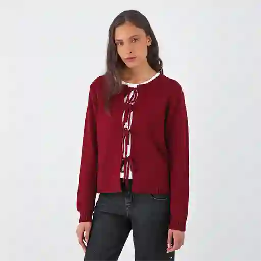 Cardigan Cinta Rojo S Mujer Raindoor