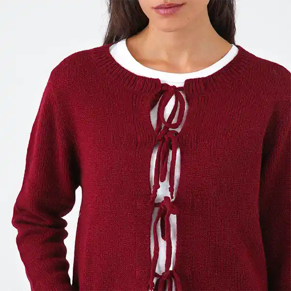 Cardigan Cinta Rojo S Mujer Raindoor