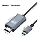 Adaptador Cable Usb Tipo C A Hdmi/ Usb-c A Hdmi 4k 2metros