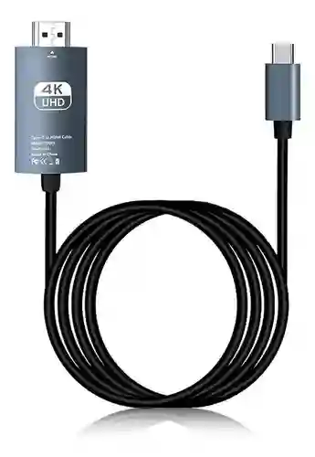 Adaptador Cable Usb Tipo C A Hdmi/ Usb-c A Hdmi 4k 2metros