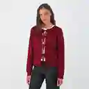 Cardigan Cinta Rojo M Mujer Raindoor