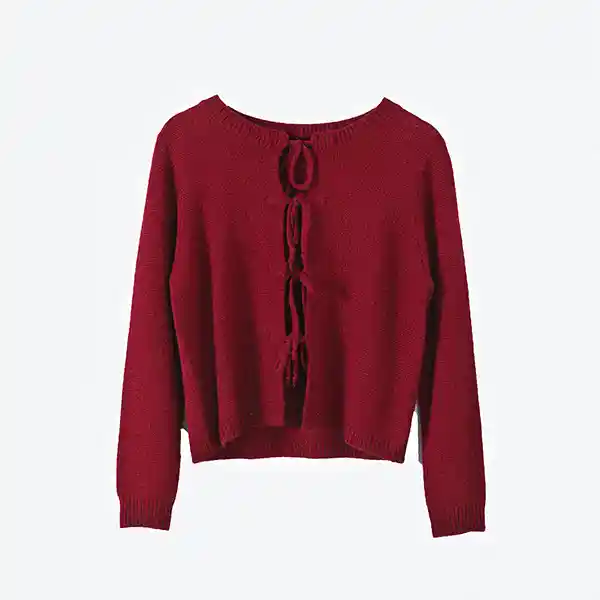 Cardigan Cinta Rojo M Mujer Raindoor