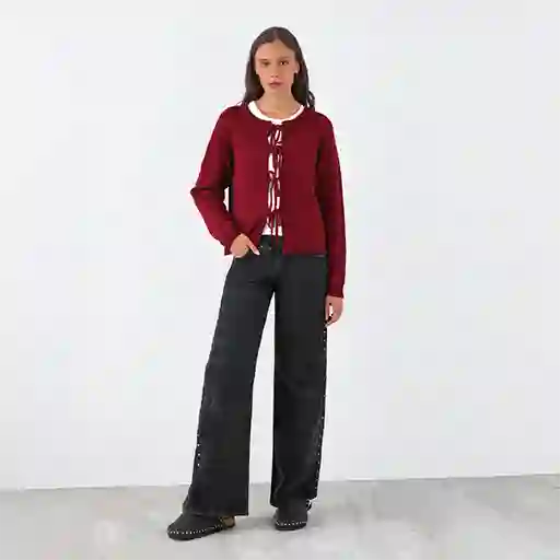 Cardigan Cinta Rojo M Mujer Raindoor