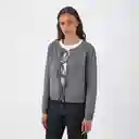Cardigan Cinta Gris M Mujer Raindoor