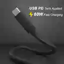Cable De Carga Usb Tipo C A C, 60 W