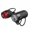 Luces Delantera/trasera Para Bicicleta Plug Twinpack Black