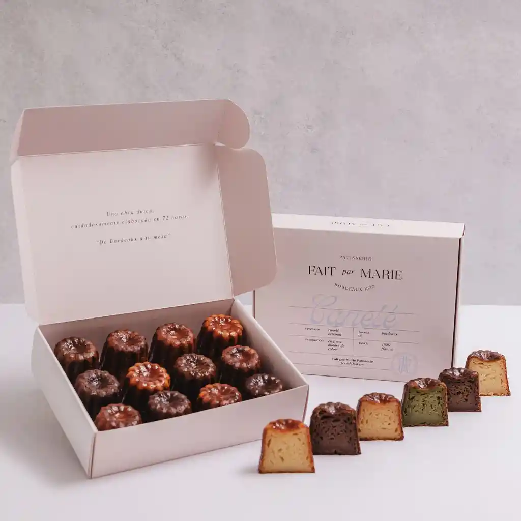 Canelé Mix Sabores - 12 Unidades