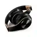 Audífonos Bluetooth Recargables On Ear Grandes Inalambricos Micro Sd Radio Eq Auxiliar Color Beige