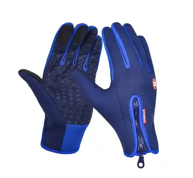 Guantes Termicos Windstoper Pantalla Tactil Celular Touch Screen Smartphoone Impermeable Safe Touch Invierno, Ciclismo, Camping Color Azul Talla Xl