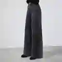 Pantalón Negro Estrellas Bordadas 38 Mujer Raindoor