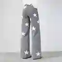 Pantalón Multi Estrellas Gris 40 Mujer Raindoor