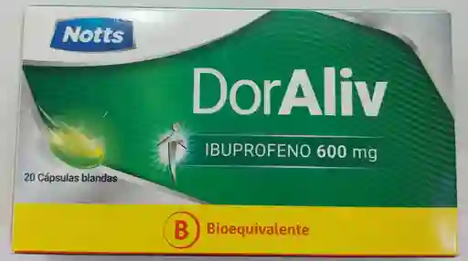 Doraliv 600mg 20 Cápsulas Blandas