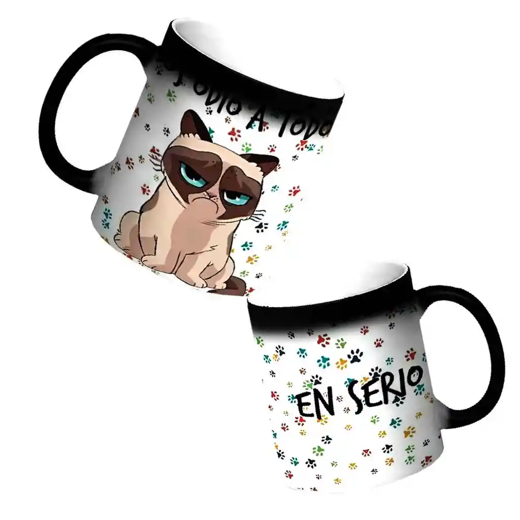 Taza Mágica Odio A Todos En Serio