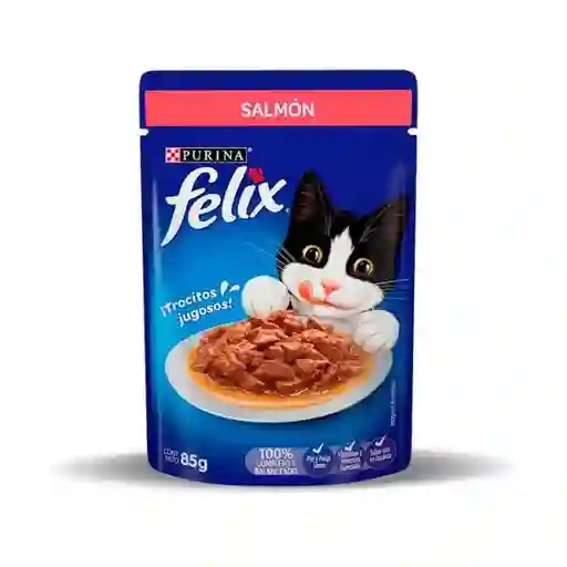Alimento Humedo Felix Pouch Salmon 85gr