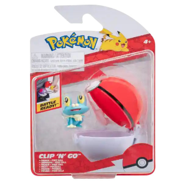 Pokemon Clip´n´go Figura Froakie + Pokebola