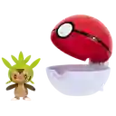 Pokemon Clip´n´go Figura Chespin + Pokebola
