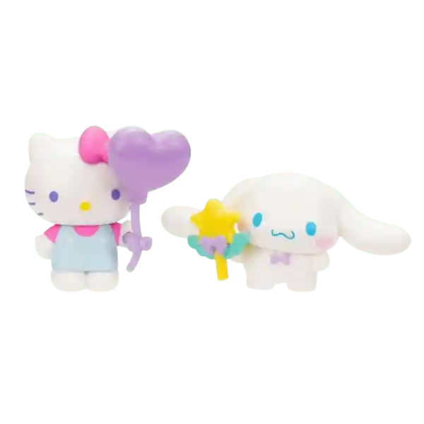 Jazwares Hello Kitty Pack 2 Figuras Hello Kitty Cinnamoroll