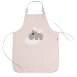 Done By Deer Delantal Impermeable Happy Clouds Rosado