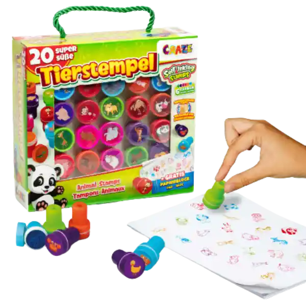 Craze Timbres De Animales Set 20ú.
