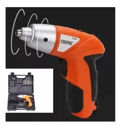 Destornillador Inalambrico 4.8v Con Luz Led Maleta 45 Piezs