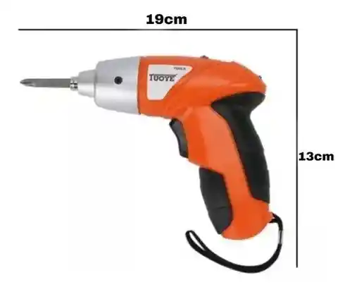 Destornillador Inalambrico 4.8v Con Luz Led Maleta 45 Piezs