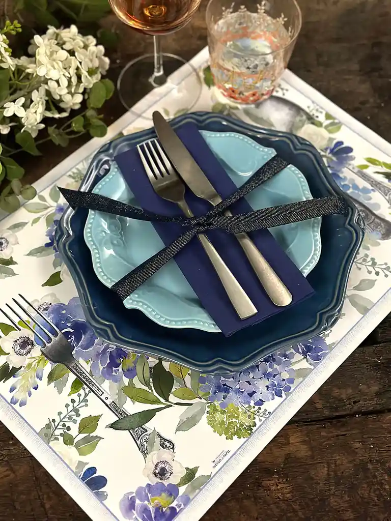 Individual Blanco · Hortencia