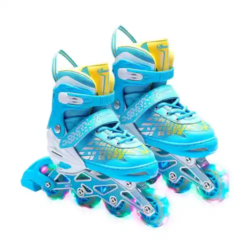 Patines En Línea Ajustables Infantiles Banwei Blue Talla: S (31-34)