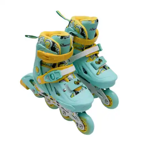 Patines En Línea Infantiles Ajustables Azul Talla: S (31-34)