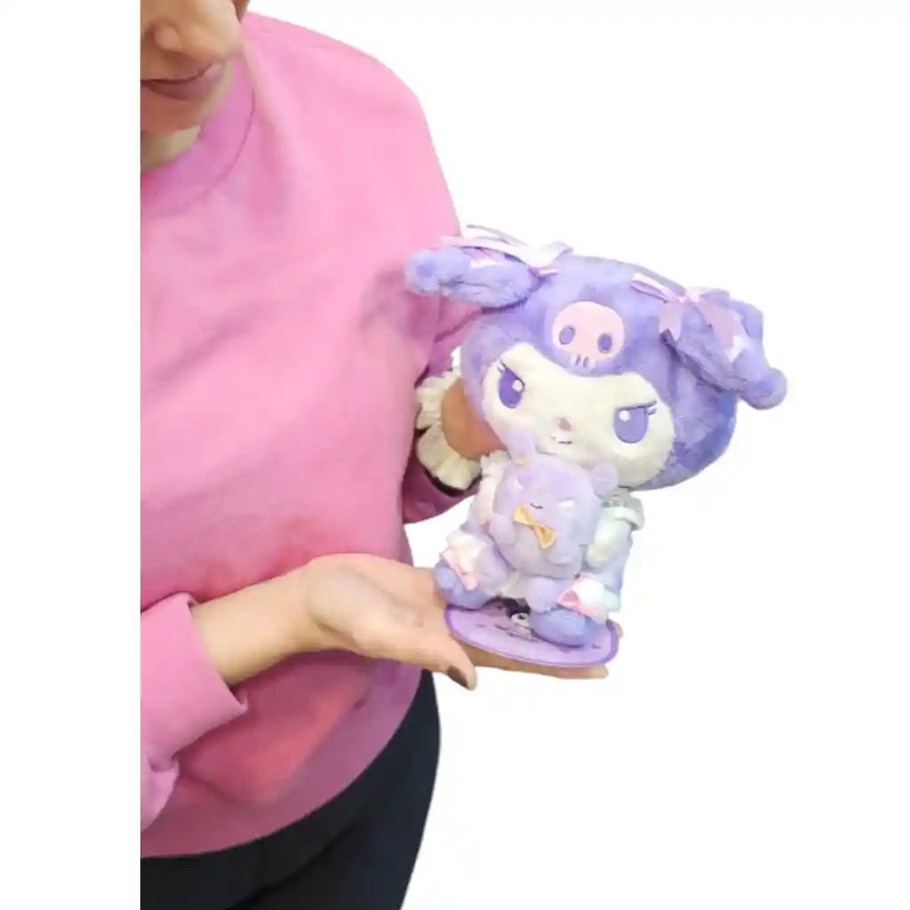 Peluche Kuromi 22cm Serie Dainty Doll Sanrio Original