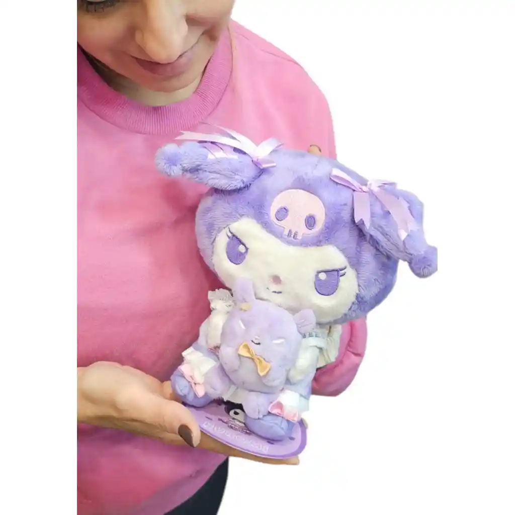 Peluche Kuromi 22cm Serie Dainty Doll Sanrio Original