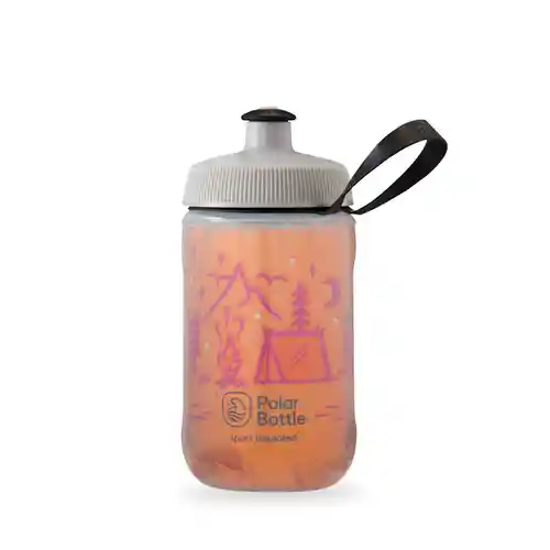 Botella De Agua Polar Kids Campfire 12oz Tangerine