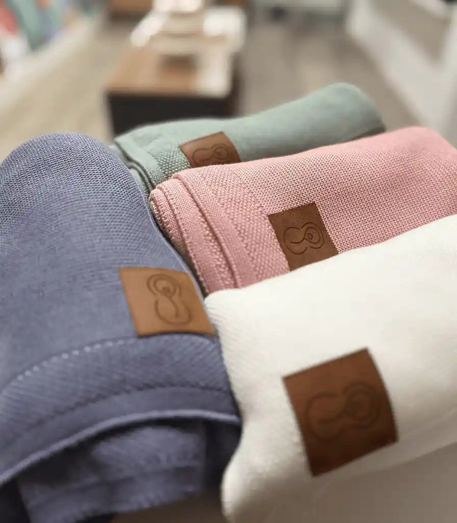 Mantita Bebé Tencel Blue