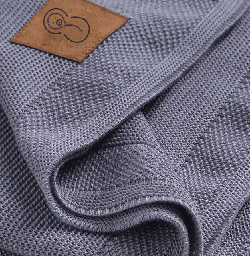 Mantita Bebé Tencel Blue