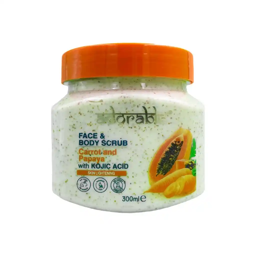 Adorable Exfoliante Zanahoria Papaya Acido Hialuronico 300 Ml
