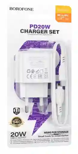 Kit Carga Tipo C A Tipo C. 20w Borofone Cdc4221