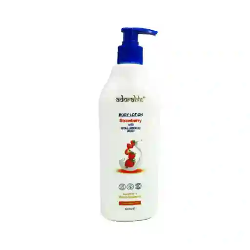 Adorable	crema Corporal Frutilla Acido Hialuronico 500 Ml