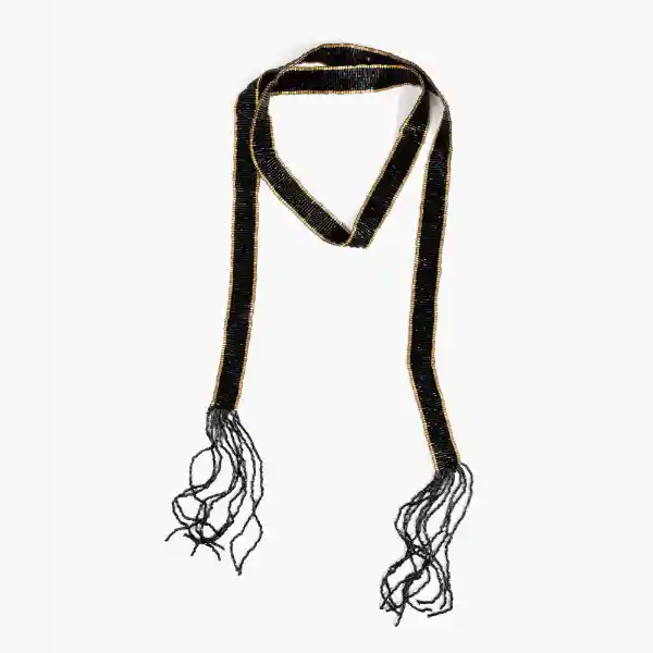 Pañuelo Mostacillas Negro