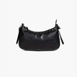 Cartera De Hombro Boho Detalle Tachas Negro