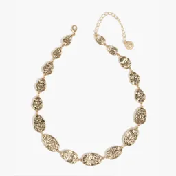 Collar Óvalos Irregulares Dorado