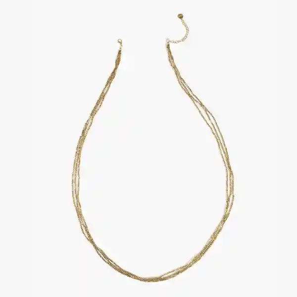 Collar Envolvente Mostacillas Dorado