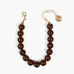 Pulsera Borlas Café